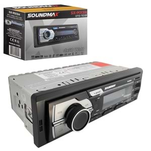 SOUNDMAX SX-MX5H Oto Teyp 4X50 Watt Bluetooth Mobil Aplikasyon 2xUsb Sd Fm Aux