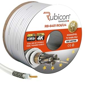 RUBICON RB-6401 Anten Kablosu RG6 U4 64 Tel 100 Metre