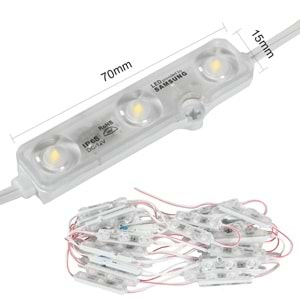 SAMSUNG MODÜL LED 12V IP68 ÜÇLÜ BEYAZ 1 ADET