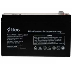 TTECH 12V 7AH BASE BAKIMSIZ KURU AKÜ150 X 65 X 90 MM