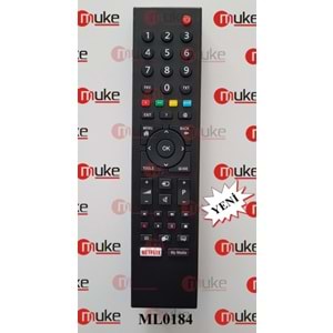 MUKE ML0184 ARÇELİK/BEKO/GRUNDİG NETFLİX TUŞLU SMART TV KUMANDASI