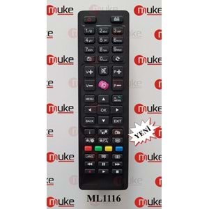 MUKE ML1116 VESTEL-SEG-REGAL FINLUX-NEXON MOR TUŞLU SMART TV KUMANDASI