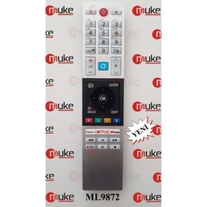 MUKE ML9872 TOSHIBA-LCD-CT-8528 NETFLIX YOUTUBE TUŞLU SMART TV KUMANDASI