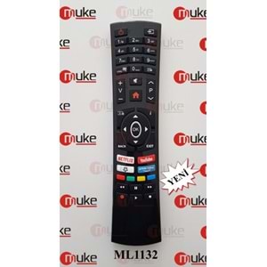 MUKE ML1132 VESTEL NETFLIX-YOUTUBE-PRİME TUŞLU SMART TV KUMANDASI