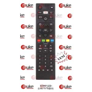 MUKE ML0170 SUNNY LCD-HILEVEL LIVE TV TUŞLU SMART TV KUMANDASI