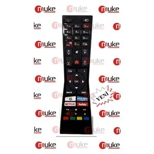 MUKE ML1180 VESTEL NETFLIX-YOUTUBE-PRİME TUŞLU SMART TV KUMANDASI