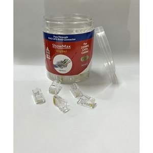 SHOWMAX SH-4311 RJ45 CAT6 JAK EZ45 YENİ NESİL KAPAKLI KUTU (100 AD)