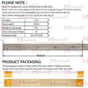 VESTEL-SEG-REGAL-FINLUX TELEFUNKEN-HILEVEL-TOSHIBA 40PF7070 LED BAR HK307