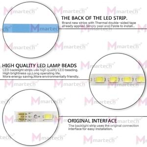 VESTEL-SEG-REGAL-FINLUX TELEFUNKEN-HILEVEL-TOSHIBA 40PF7070 LED BAR HK307