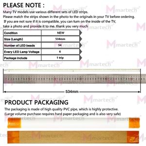 LG VESTEL ARÇELİK SUNNY BEKO 42İNCH 42LA640 LED BAR HK005