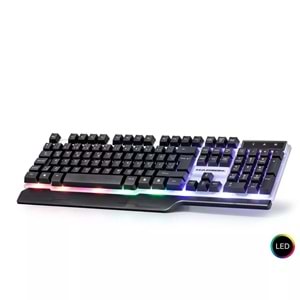 HADRON HD-860 LEDLİ OYUN Q KLAVYE USB KABLOLU