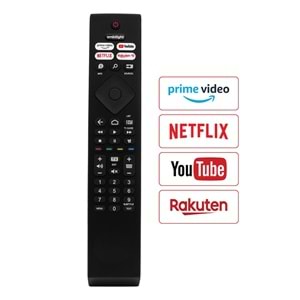 MUKE ML9868 PHILIPS AMBILIGHT-NETFLIX-PRIME VIDEO-YOUTUBE-RAKUTEN TV TUŞLU LED TV KUMANDA