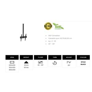 VONTECH LCD ASKI APARATI TAVAN VT-23955 39