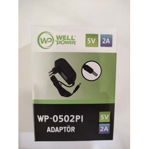 WELLPOWER WP-0502PI 5 VOLT 2 AMPER AMP PLASTİK ADAPTÖR 4,0 X 1,7 MM
