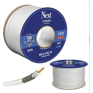 NEXT YE-6401AL RG6 U/4 FULL HD 64 TEL ANTEN KABLOSU 100 METRE
