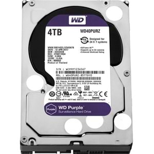 WESTERN DİJİTAL WD42PURZ 4TB 3,5 INC 64MB INTELLIPOWER 7/24 GÜVENLİK HARDDİSK (ORJ)