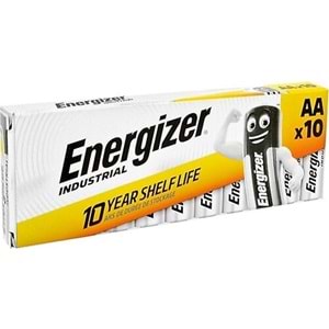 ENERGIZER INDUSTRIAL TİP AA ALKALİN PİL 10 ADET LR6 1,5V