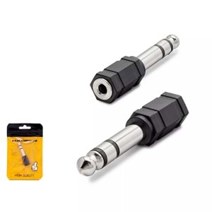 ÇEVİRİCİ JAK 6,3MM ERKEK TO 3,5MM DİŞİ HADRON HDX1265