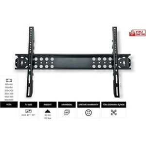 VONTECH VT-42 S 42’’- 65’’ LCD/LED SABİT TV DUVAR ASKI APARATI