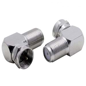 OEM L 90 DERECE F DİŞİ F KONNEKTÖR ÇEVİRMELİ 10'LU PAKET