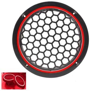 OEM 16CM HOPARLÖR KAPAĞI KIRMIZI NEON LEDLİ (2 ADET)