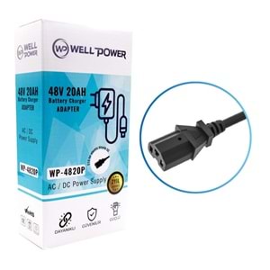 WELLPOWER WP-4820P 48V 20A BİSİKLET ŞARJ ALETİ