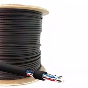 ARMAĞAN CAT6 U/UTP 23AWG PE SİYAH 500 MT Dış Ortam (Outdoor) FULL BAKIR KABLO