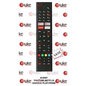 MUKE ML0252 SUNNY NETFLIX-YOUTUBE PRIME-GOOGLE SMART TV KUMANDASI