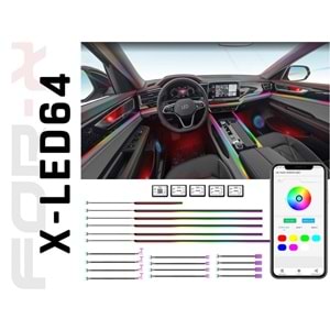 FOR-X X-LED64 COLOURFUL UNIVERSAL AMBİYANS LED