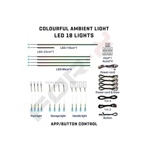 FOR-X X-LED64 COLOURFUL UNIVERSAL AMBİYANS LED