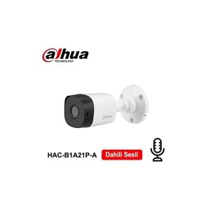 DAHUA HAC-B1A21P-A- DAHİLİ SESLİ 3,6MM 2MP AHD KAMERA