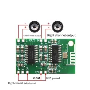 CA-8469 5V Bluetooth Amplifikatör Kartı PAM8403 + CA-6928 Bluetooth Amplifikatör Modülü 5.0 Bluetooth Ses Modülü