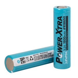 Power-Xtra IFR18650 1500 Mah 3,2V LiFePO4 Şarjlı Pil