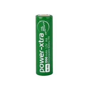 Power-Xtra 1,2V 1300 Mah AA -Ni-Mh Flat-Başsız Şarjlı Pil