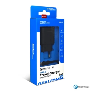 ACL H2 3,4A Type-C 18W 1MT Hızlı Şarj Aleti