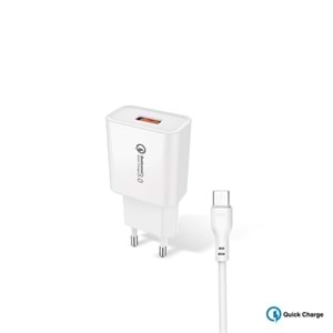 ACL AC-66 3A 18Watt 1mt Micro USB Kablolu Seyahat Şarj Aleti