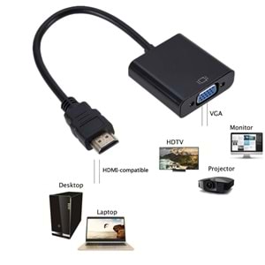 OEM FHD0507 HDMI TO VGA Çevirici Sesli