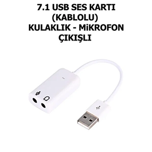 OEM USB to Ses Kart Çevirici Ses + Mikrofon