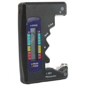 OEM M-005 9V, 1,5V AA,AAA,N Tipi Pil Testi /Pil Test Cihazı