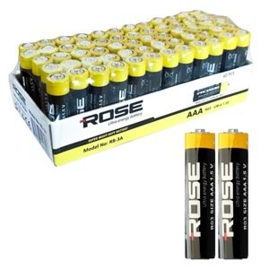 ROSE RB-3A AAA İNCE KALEM PİL ( 60 LI PAKET ) 1.5V