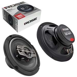 ROSE RS-161 16 CM 180 WATT TEKLİ KUTULU TWEETERLI KOAKSİYEL HOPARLÖR