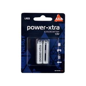 POWER-XTRA LR03 AAA ALKALİN PİL 2'Lİ PAKET