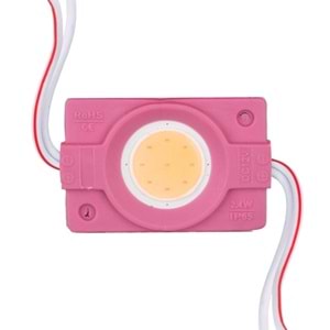 OEM 12V 2,4W COB YUVARLAK MODÜL LED PEMBE