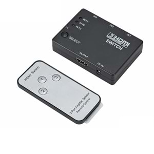 HDMI Switch 3 Giriş 1 Çıkış Kumandalı FHD3-1