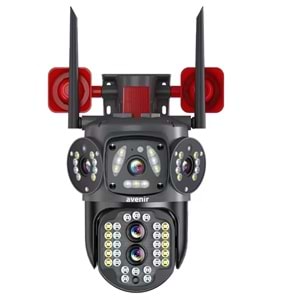 AVENİR AV-S314 4MP 2 Kameralı PTZ Wifi Hoparlörlü 10X Optik Zoomlu Kamera