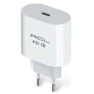 ACL Ac-1 L4 18W Hızlı Şarj Cihazı Type-C Pd 3.0 (Power Delivery) Duvar Şarjı