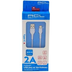 ACL TYP-C İÇİN HIZLI VERİ VE ŞARJ KABLOSU ACK-05
