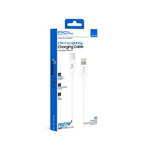 ACL ACK-52 1 Metre Type-C to Lightning 27W Ultra Hızlı Şarj ve Veri Kablosu (iPhone Uyumlu)