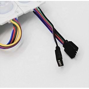 12 Volt 1.5 Watt Tek Mercekli Modül Led RGB