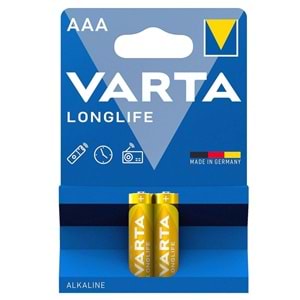 Varta 4103 Longlife AAA İnce Kalem Alkalin Pil 2li Blister